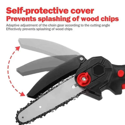 Crazy Karts™ Cordless Battery-Powered Electric Chainsaw – Tree Trimming & Wood Cutting