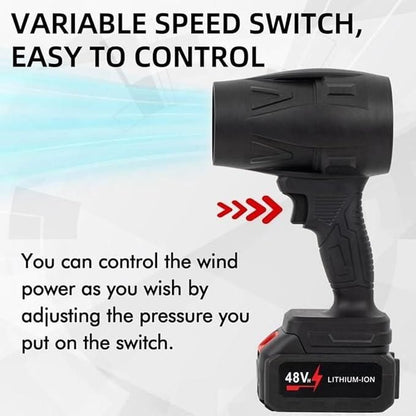 Crazy Karts™ Cordless Turbo Jet Blower – Powerful Dust & Leaf Cleaner