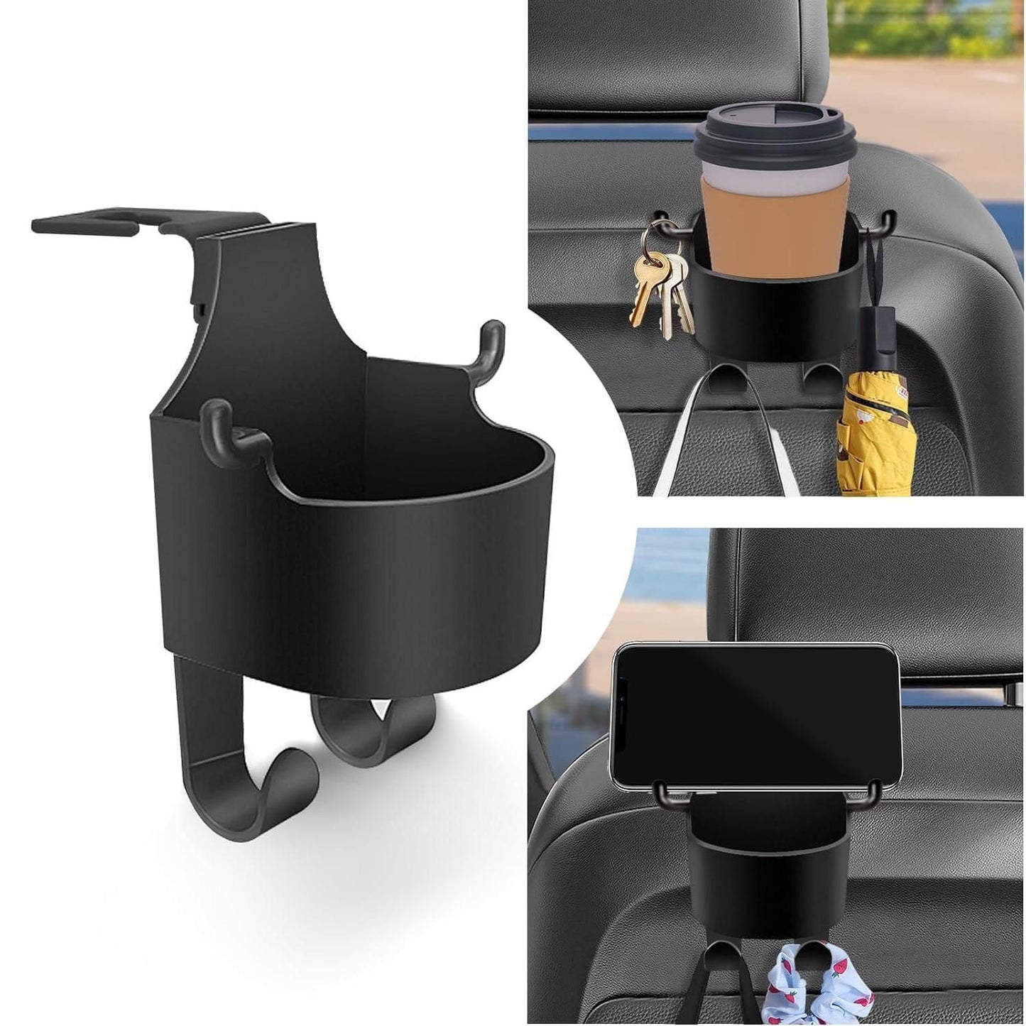 Crazy Karts™ Multifunctional Hanging Storage Cup & Mobile Holder – Pack of 2