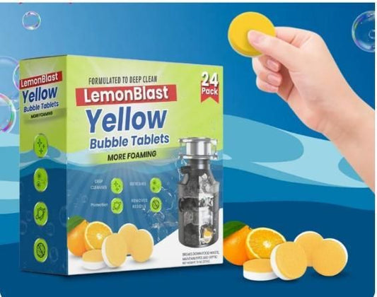 Crazy Karts™ LemonBlast Yellow Bubble Tablets – 24pc Pack