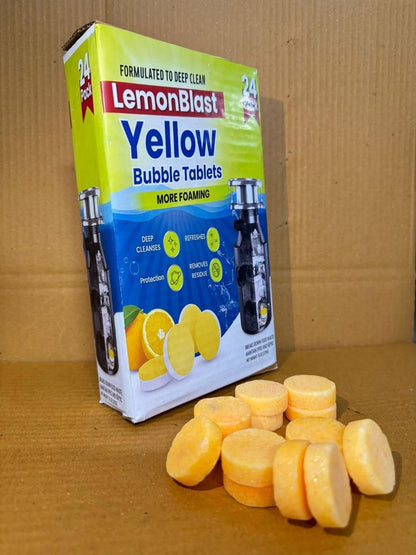 Crazy Karts™ LemonBlast Yellow Bubble Tablets – 24pc Pack