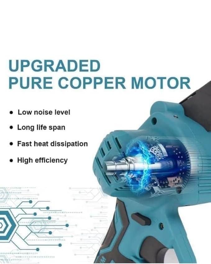 Crazy Karts™ Cordless Battery-Powered Electric Chainsaw – Tree Trimming & Wood Cutting