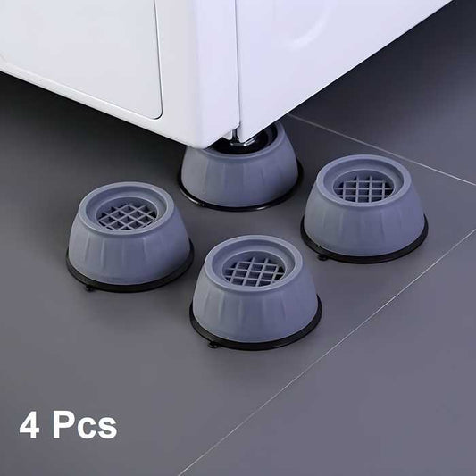 Crazy Karts™ Anti‑Vibration Pads – 4 Pcs Shock Proof Feet for Washer & Furniture